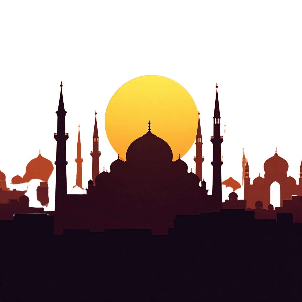 Sunset Over the Mosque